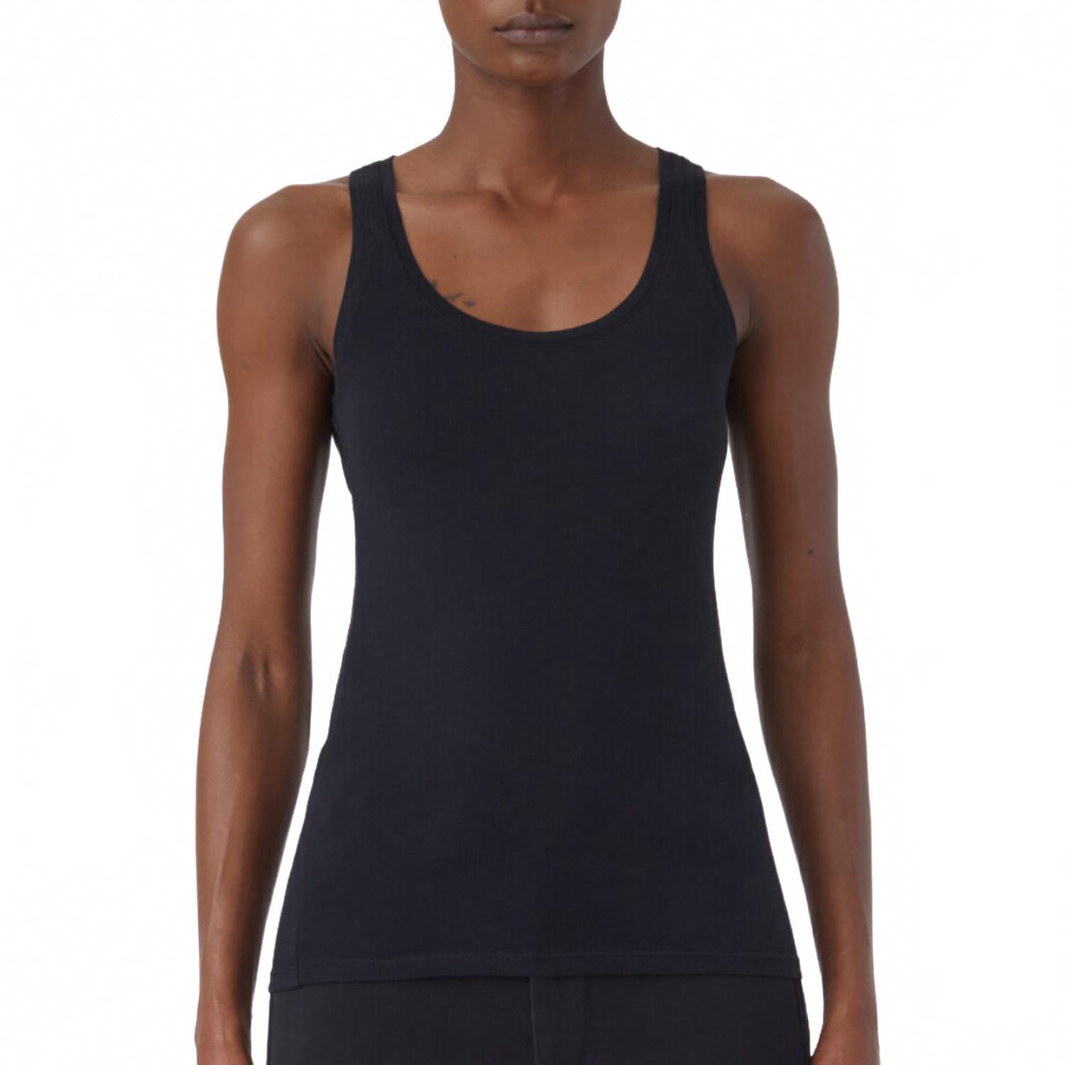 New Closed Women's Pure Cotton Tank Top In Black